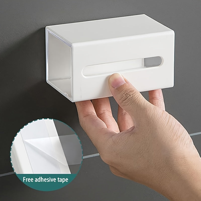 Wall Mounted Storage Organizer with Drawer for Bathroom Office Dorm No-Drill Flip Design