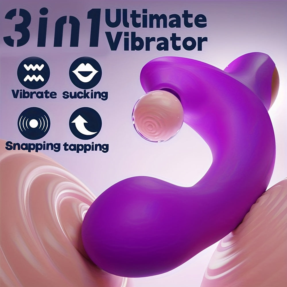 Female Silicone Clitoral Vibrator with 20 Stimulation Modes and Waterproof Design