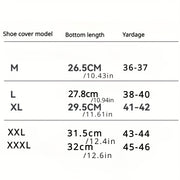 Unisex Silicone Rain Boot Covers Waterproof Non-Slip Plastic Shoe Protectors 2 Pack