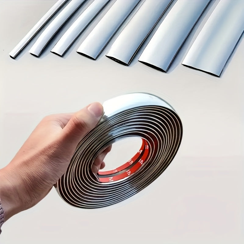 Protector de parachoques, puertas y ventanas de cromo plateado para coche, de 3m/118in