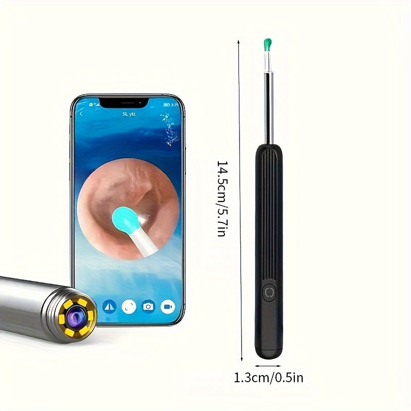 Ear Cleaning Kit with Camera and 12 Tools Rechargeable Low Voltage for Professional and Home Use