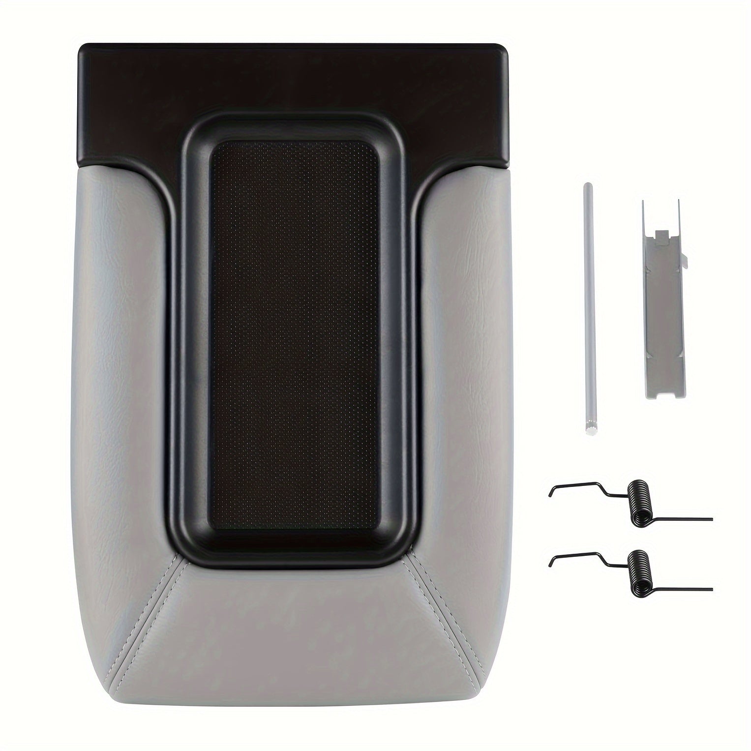 Center Console Cover Lid Replacement Kit for SUV Truck with Pins Springs Hinge