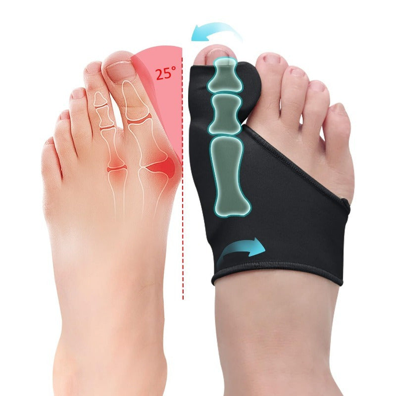 Erkaklar va ayollar uchun sozlanadigan oyoq qoʻllab-quvvatlash qopqogʻi, qora, 25-daraja barmoqli, kechasi va kunduzgi foydalanish