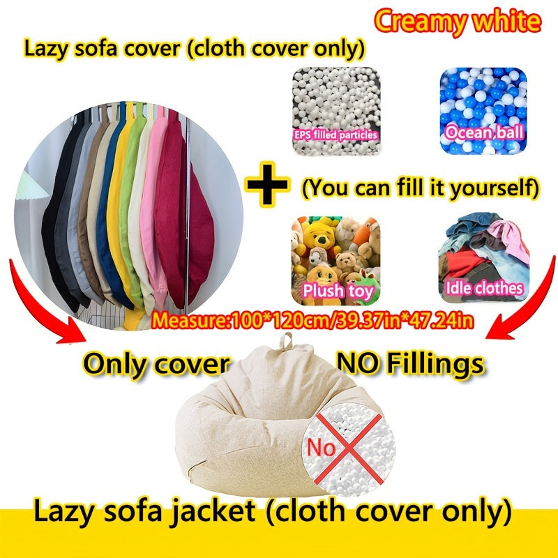 Yumshoq portativ lovish va lager uchun yuviladigan matodan tayyorlangan bo‘lakli kreslo