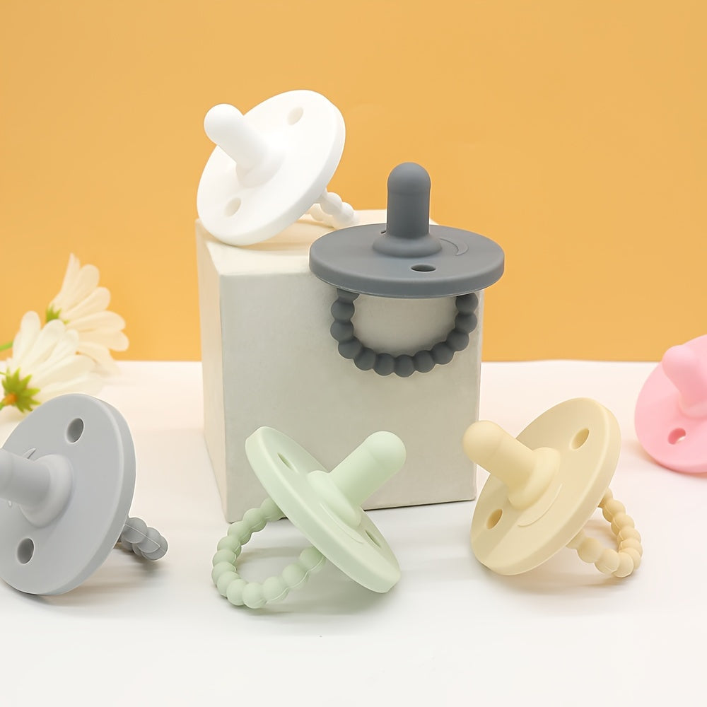 Baby Pacifiers Set of 2 Food-Grade Silicone BPA-Free for Newborns and Toddlers