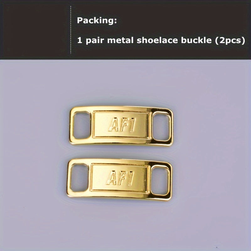 Unisex Shoe Lace Buckle Silver Metal Shoe Accessory