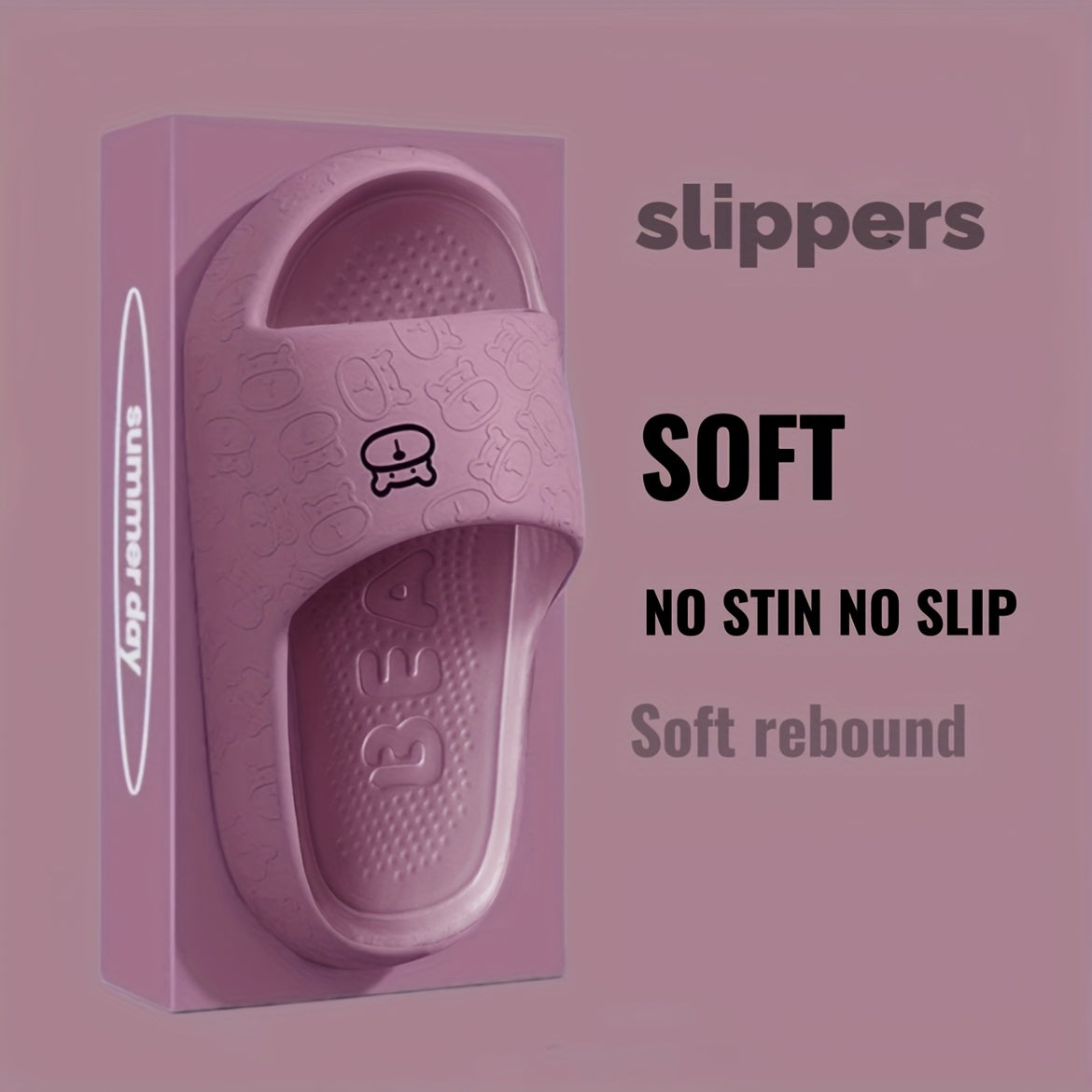 Unisex Breathable Soft Slippers for Indoor Outdoor Non-Slip Comfort