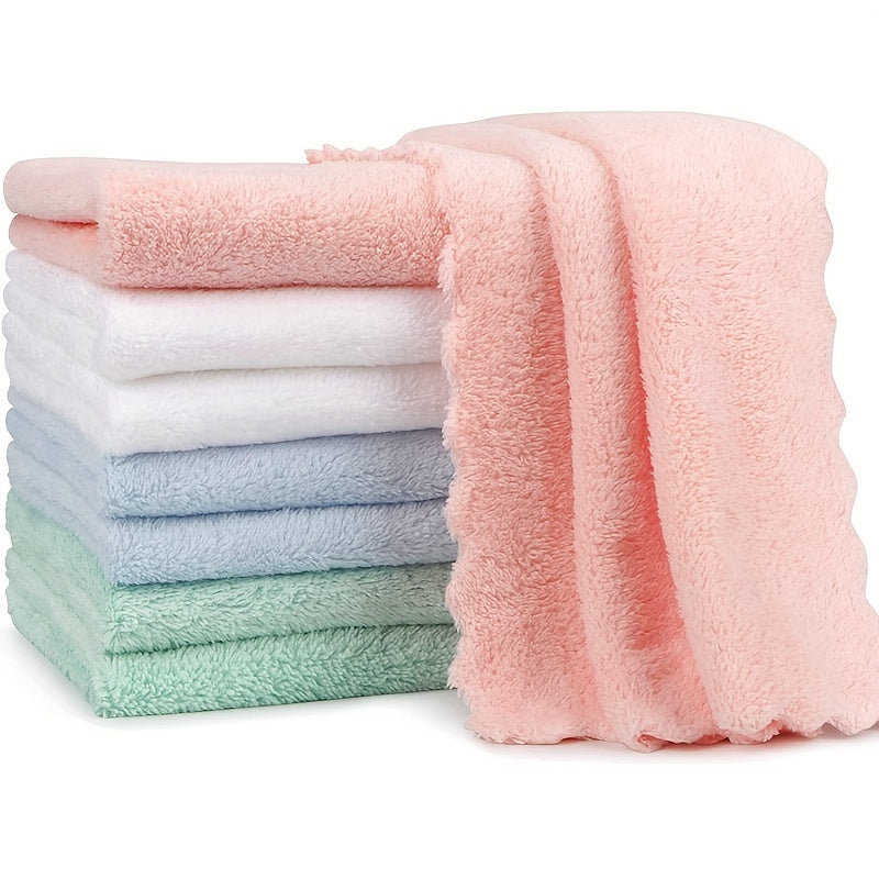 Baby Burp Cloths Set 5 or 10 Pack Soft Absorbent Coral Fleece Large for Sensitive Skin