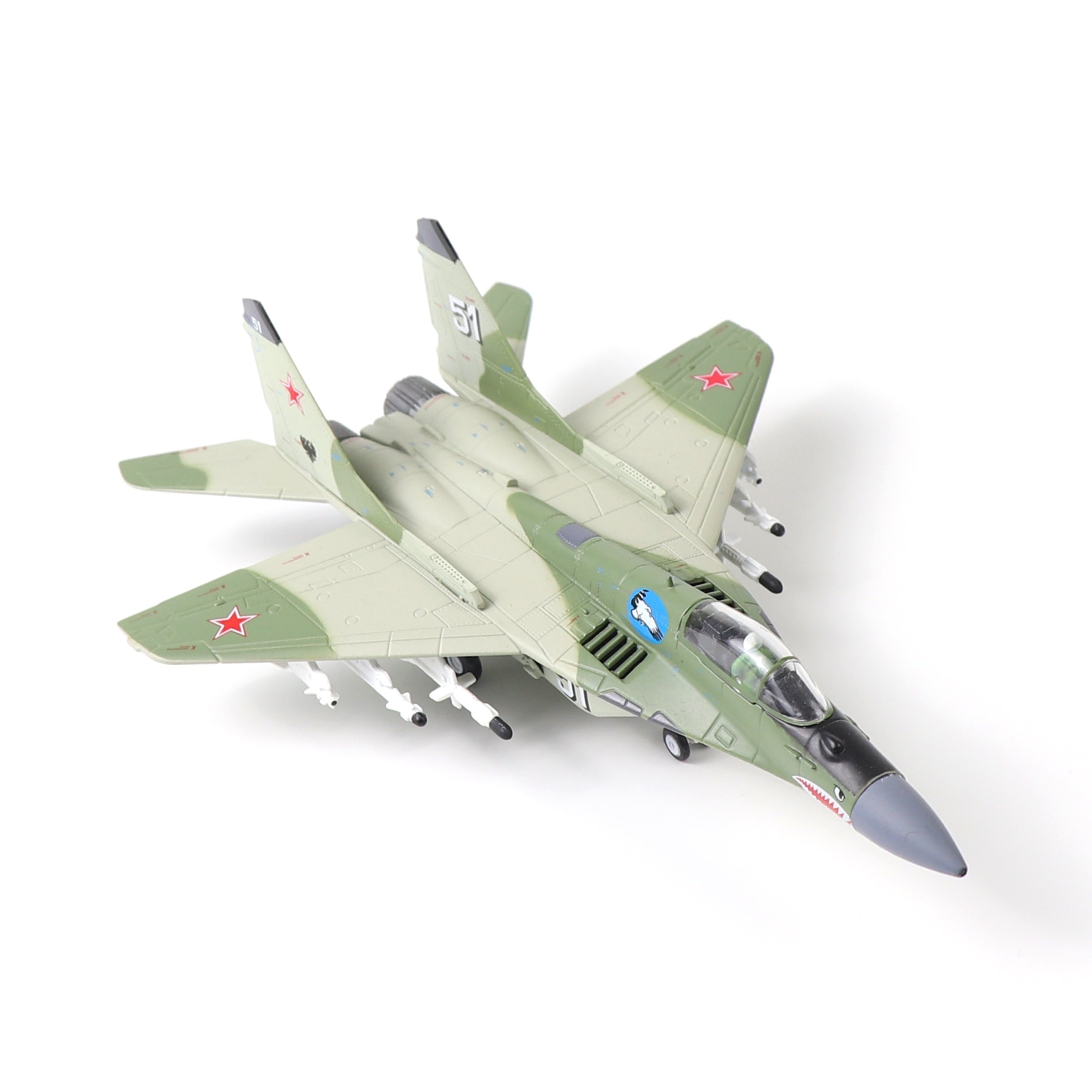 Модель самолета Mig-29 из сплава масштаба 1/100 для коллекционеров и подарков
