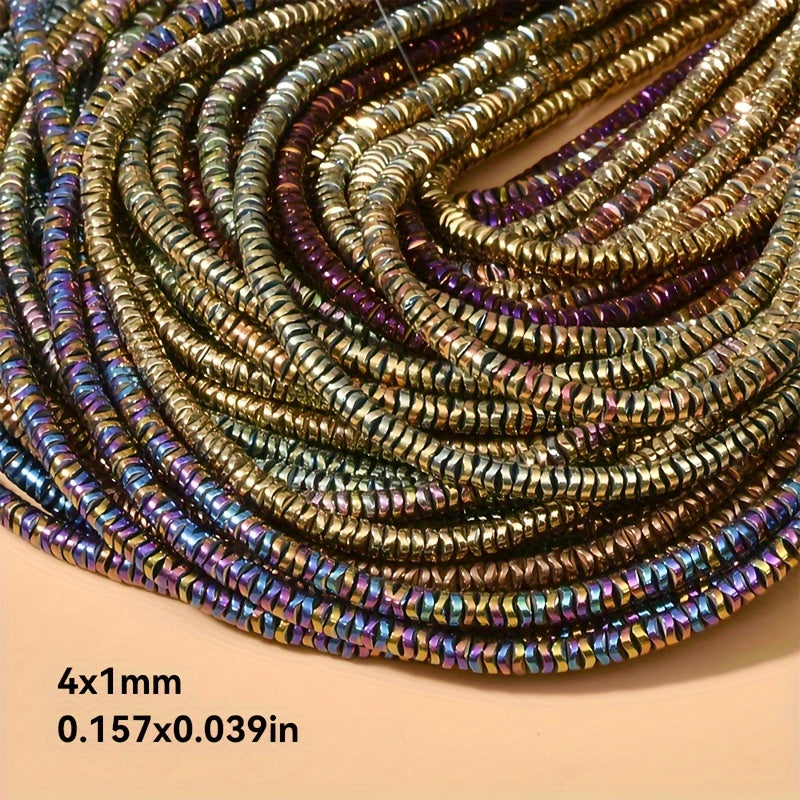 Hematite Spacer Beads for Jewelry Making 6x1mm Wavy Cutaway Beads for Bracelets and Necklaces