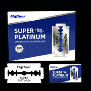 Men's Stainless Steel Double Edge Razor Blades 20 Pack for Sharp Shaving