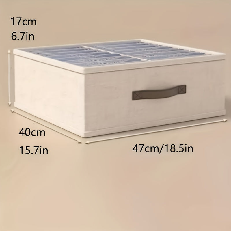 Комплект складных органайзеров для ящиков с 16 отделениями для нижнего белья, носков, бюстгальтеров, экономия пространства
