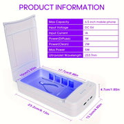 Портативная коробка для дезинфекции мобильных телефонов с USB, стерилизатор и инструменты для маникюра для домашнего салона.