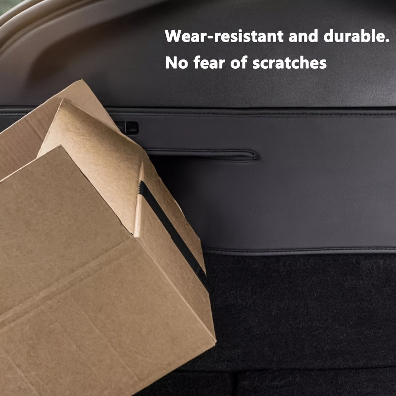 Protectores laterales del maletero trasero para Tesla Model Y, protectores de esquina de cuero sintético