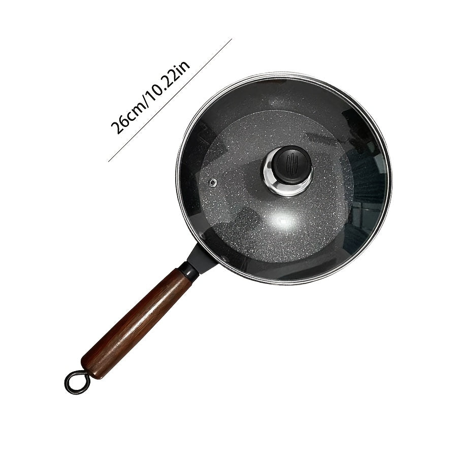 Juego de sartenes de hierro fundido con tapa para cocinar filetes, panqueques y más, de 10 pulgadas