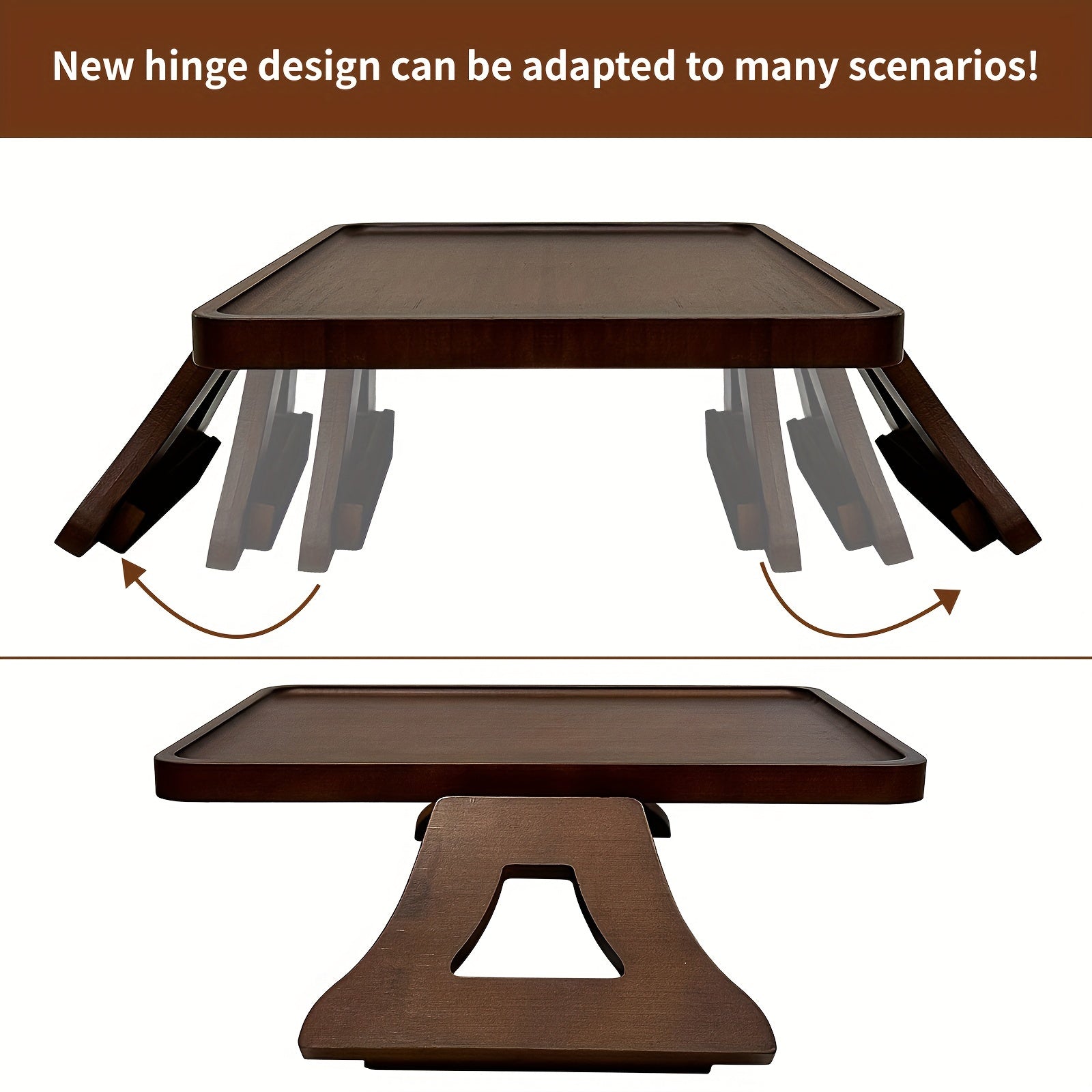 Современный настольный подлокотник-клипса для диванов, прочная деревянная отделка, портативный боковой столик
