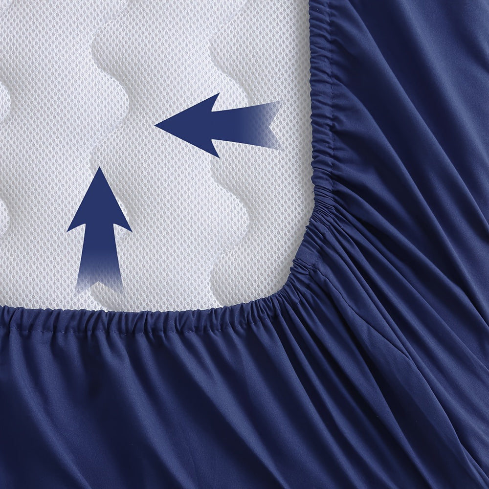 100% полиэстер, простыня с полосатым узором для детской кроватки - машинная стирка, не водонепроницаемая, с натяжным закрытием - подходит для детской кроватки