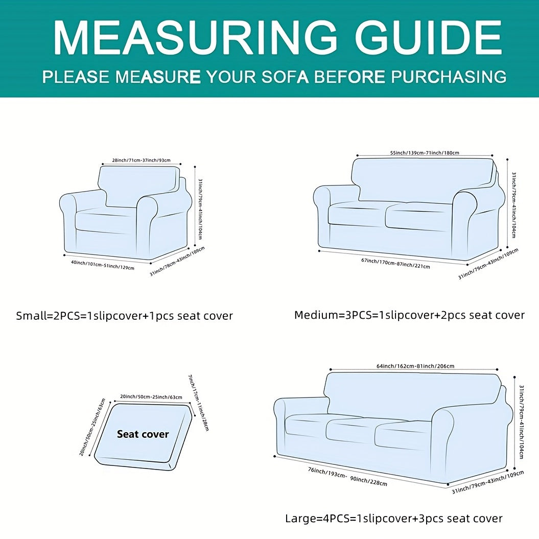 Мягкие чехлы для диванов для спальни, офиса, гостиной или домашнего декора. Доступны в наборах по 2, 3 или 4 предмета. Эластичные и защитные для диванов и мебели.