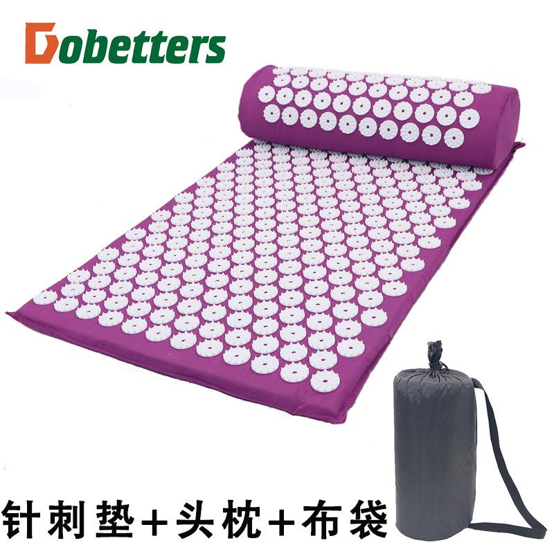68x42cm Acupuncture Massage Mat Yoga Mat Acupoint Therapy Pillow for Pain Relief