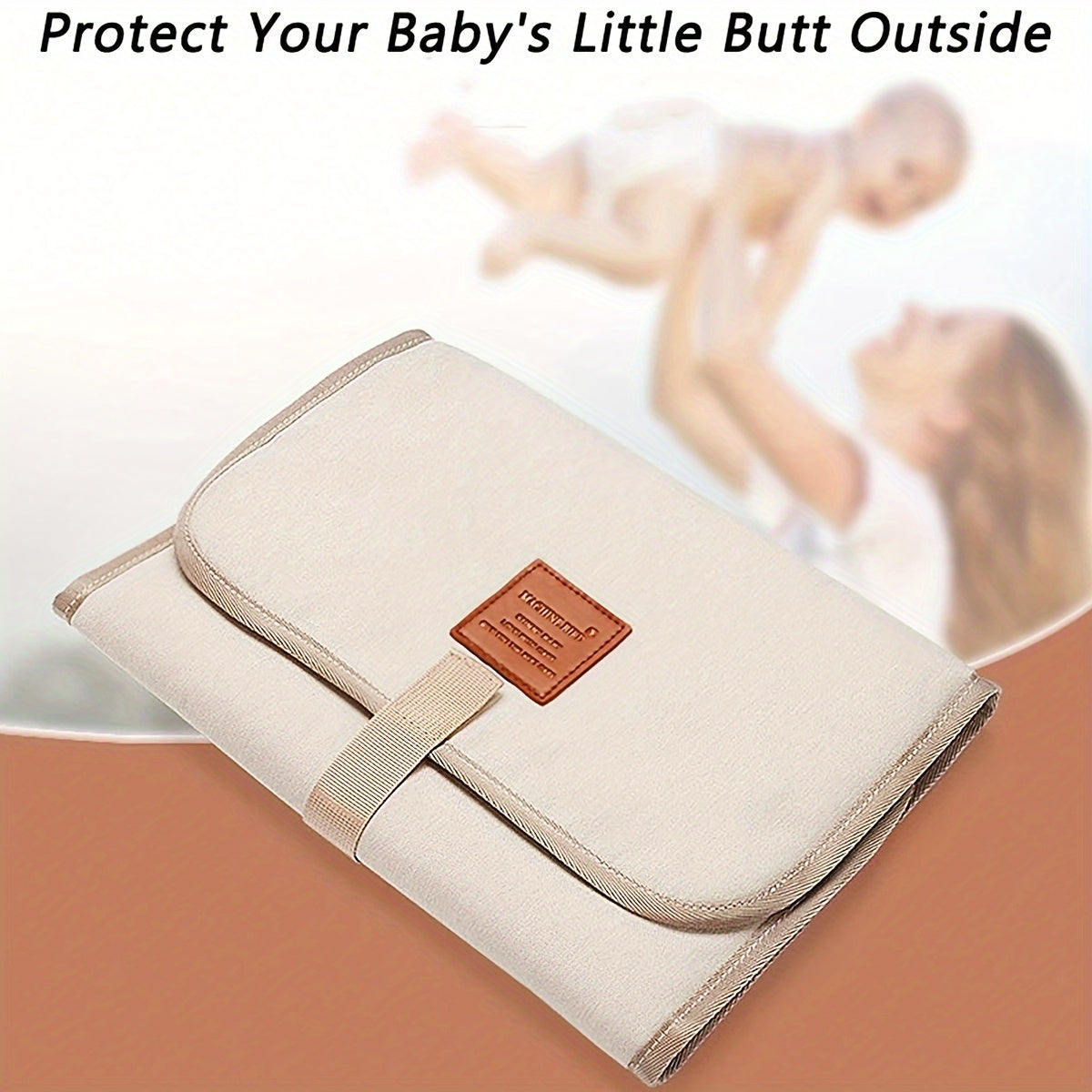 Kids Diaper Changing Pad Collapsible Travel Polyester Easy to Clean