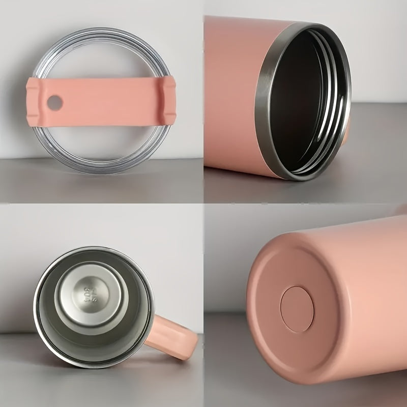 40oz Insulated Stainless Steel Tumbler with Handle and Straw Lid Leak-Proof Travel Mug