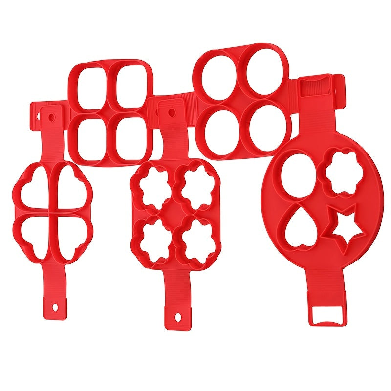 Silicone Egg Cooker Nonstick Pancake Mold Egg Ring for Omelets and Fried Eggs