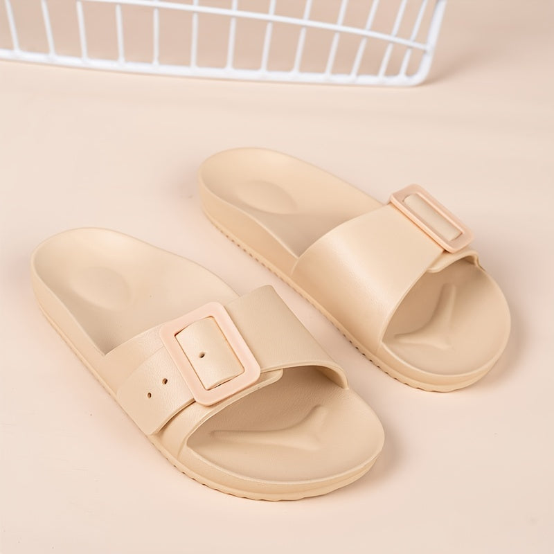 Unisex EVA Slides Lightweight Soft Sole Adjustable Buckle Non-slip Plus Size
