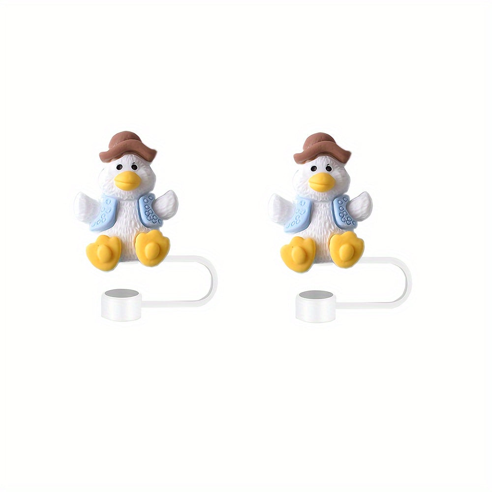 Set of 2 Duck Resin Toppers for 30oz and 40oz Tumblers Durable Glassware Accessories