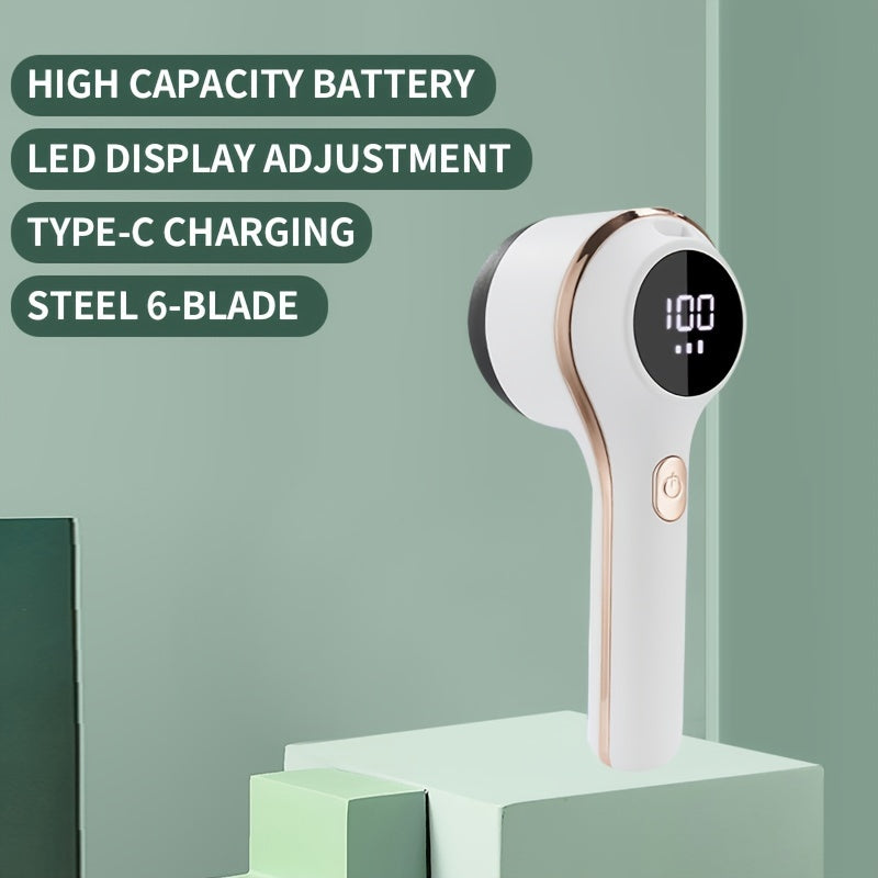 Rechargeable Electric Lint Remover for Clothes and Sweaters Portable Fabric Shaver Fuzz Ball Remover