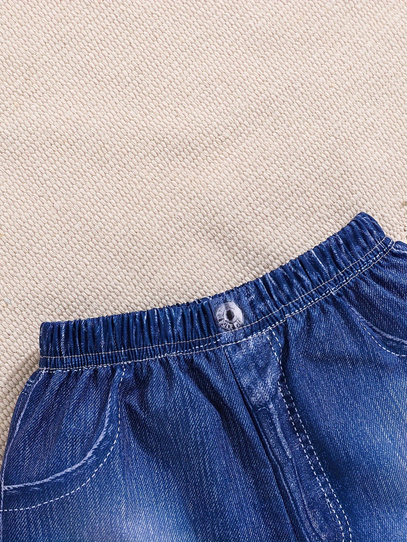 Комплект для активных игр на свежем воздухе: футболка с принтом внедорожной машины для мальчиков и шорты в стиле деним