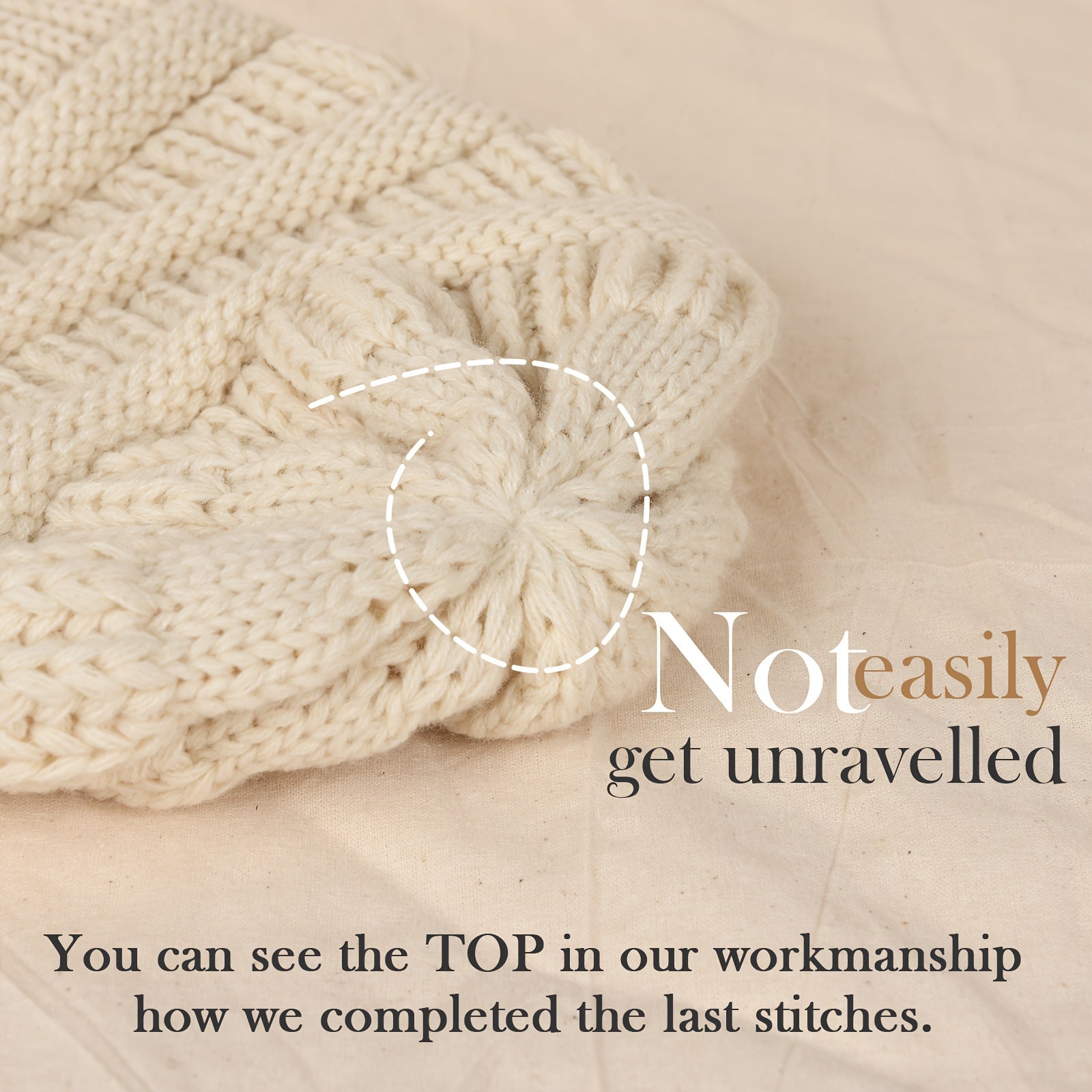 Slouchy Knit Winter Beanie Unisex Warm Hat for Cold Weather Holidays