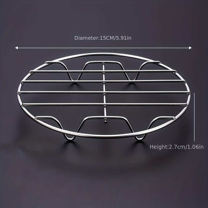 Stainless Steel Steamer Rack Round 15.24cm 17.78cm 20.32cm Cooking Basket