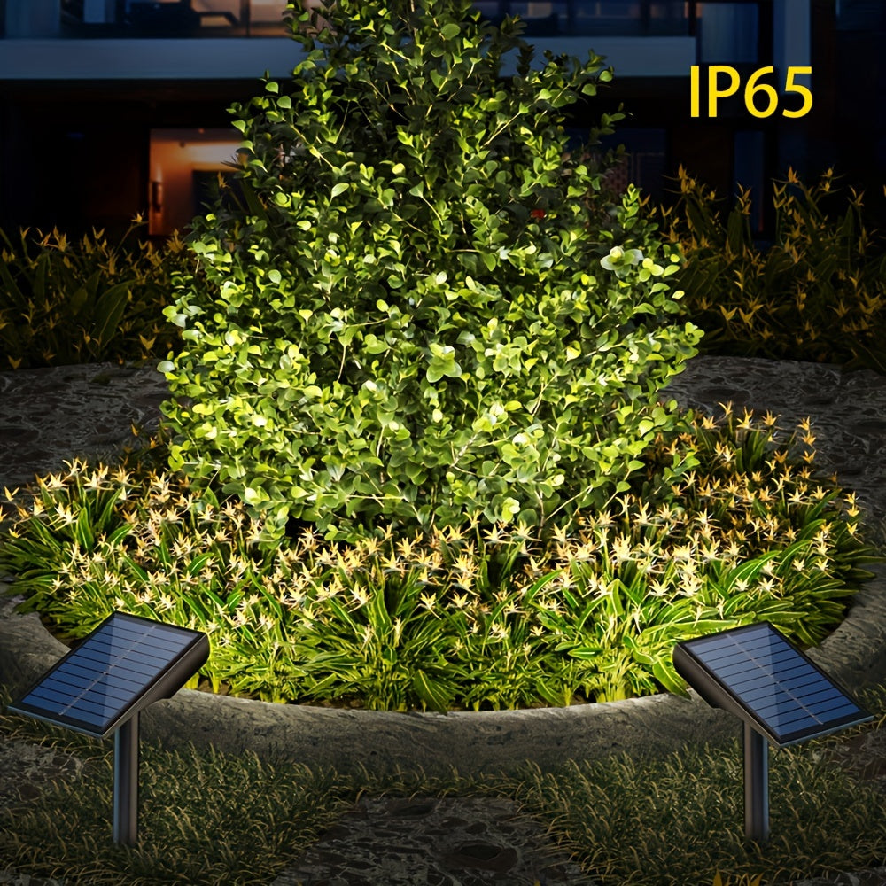 Outdoor Solar Spot Light with 9 LEDs, 5 Lighting Modes, Automatic On/Off for Garden Landscape