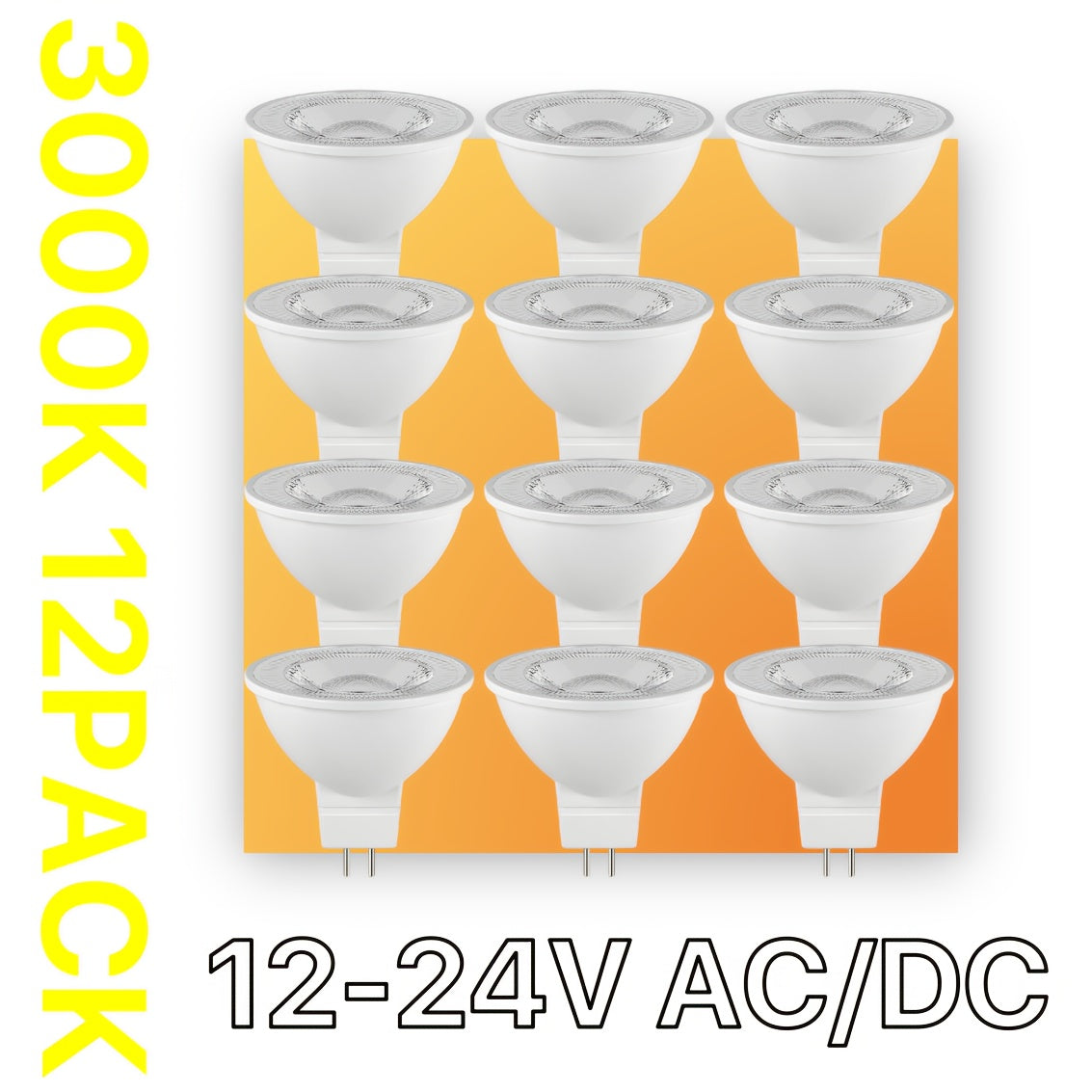 6 yoki 12 dona MR16 LED chiroqlari 5W GU5.3 Dimm qilinmaydigan manzara, kema kabina yoritgichi