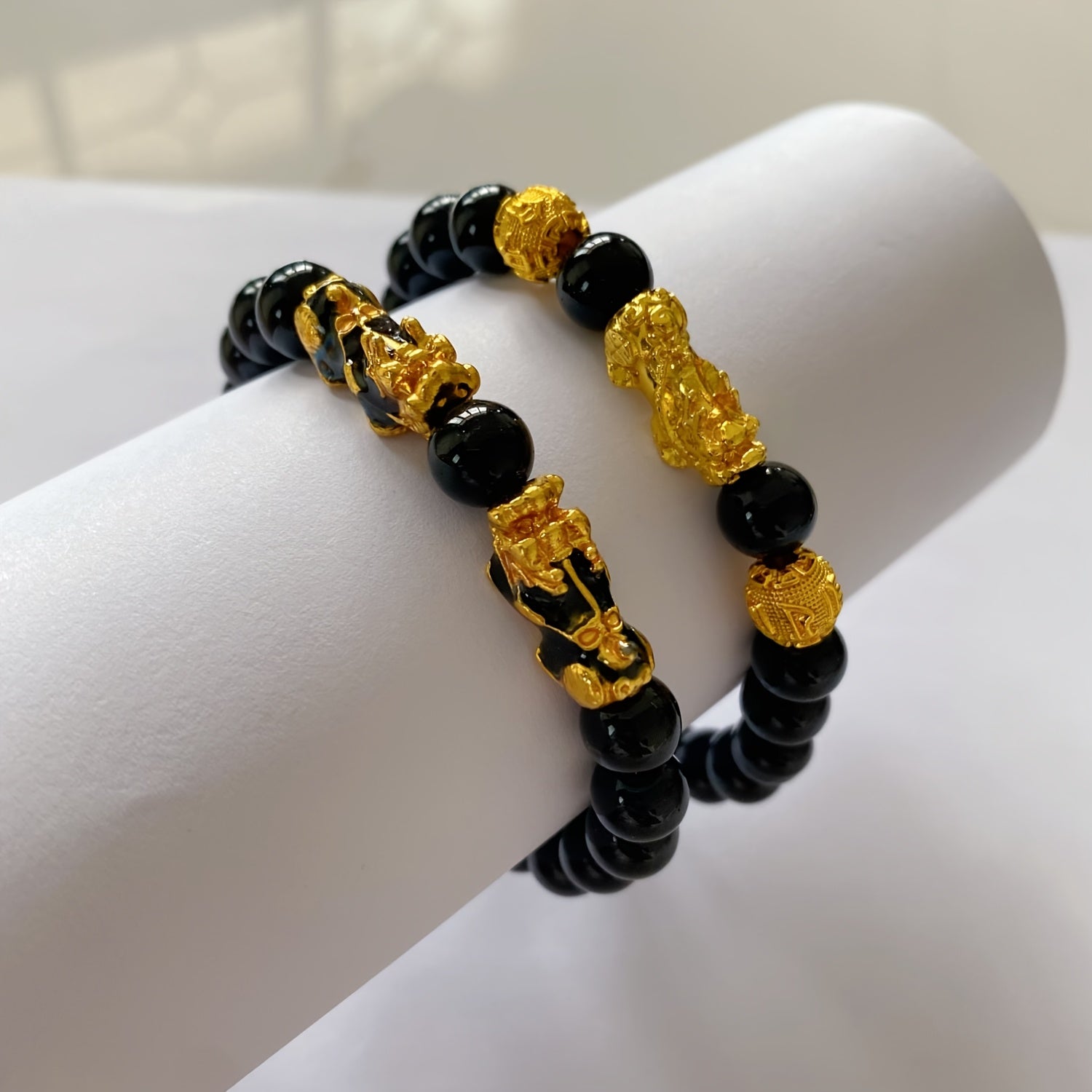 Ikki Pixiu taqinchoqlari Qizil Antik uslubda omadli farovonlik zargarlik sovg‘asi ayollar uchun