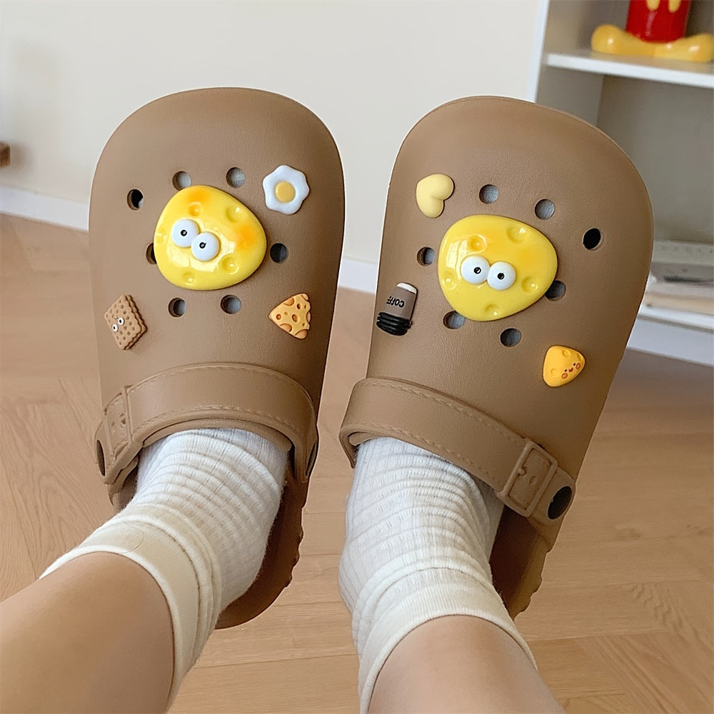 Women's Cartoon Diy Clogs Lightweight Non-slip Summer Garden Shoes