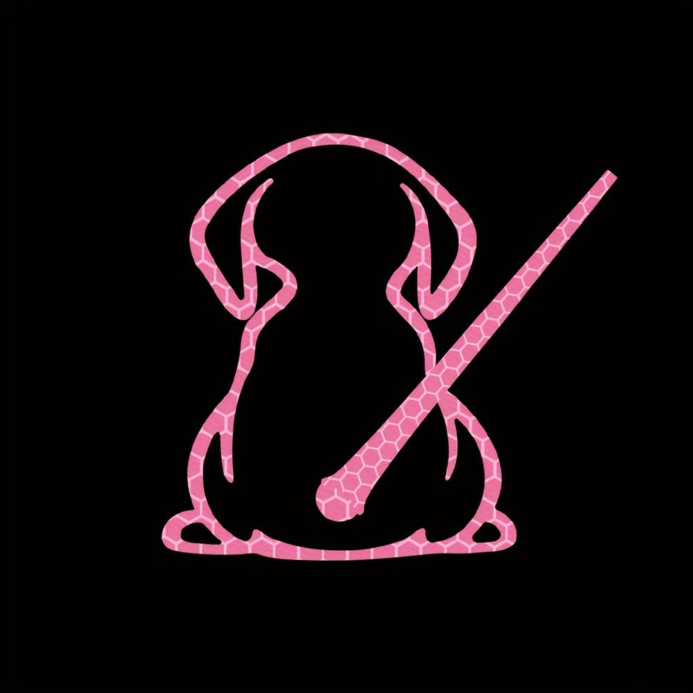 Отражающий виниловый наклейка с собакой для заднего дворника автомобиля, милый виляющий хвост