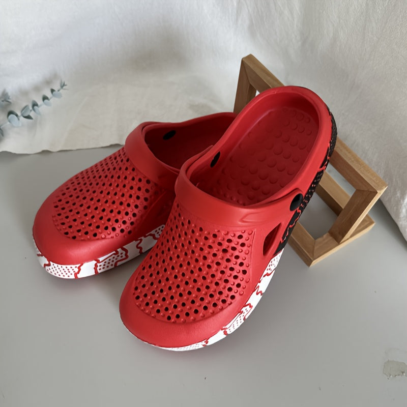 Женские дышащие шлепанцы из EVA двухцветные с вентиляцией, повседневная обувь