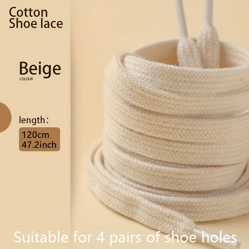 Canvas Shoe Laces White Multi-Size Durable Shoe Accessories