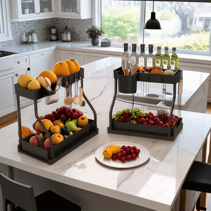 Kengaytiriladigan Edge Dish Rack, ikki qavatli olib tashlanadigan plastinka qabul qiluvchi va tashkilot uchun mo'ljallangan