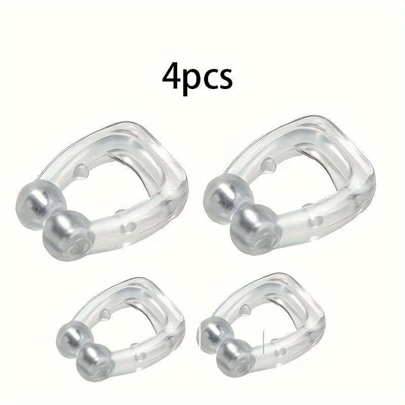 Magnetic Anti-Snoring Nose Clips Reusable Sleep Aid for Men and Women Pack of 2 or 4