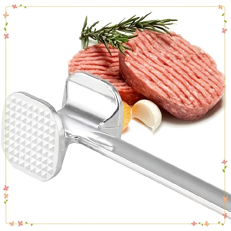 Stainless Steel Meat Tenderizer Hammer for Home Use Dual-Sided Beating Tool