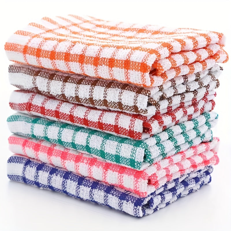 Set of 5 Cotton Kitchen Towels Reusable Dish Cloths Absorbent Hand Wash Only