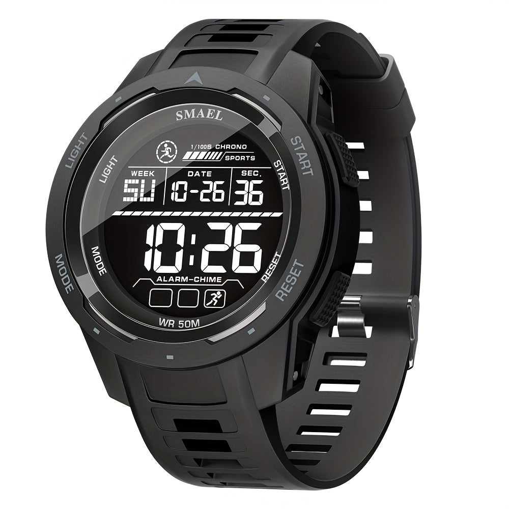 Men's LED Sports Watch Waterproof Shockproof Military Tactical Alarm Clock