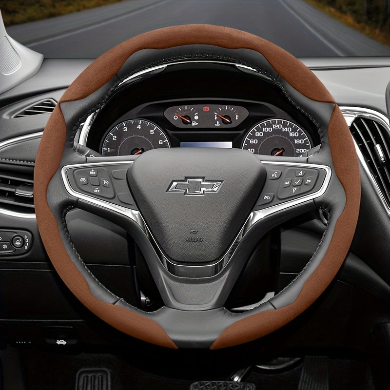 Set 2 or 3 Winter Velvet Anti-Slip Steering Wheel Covers PVC All-Season Black Green Red Orange Brown