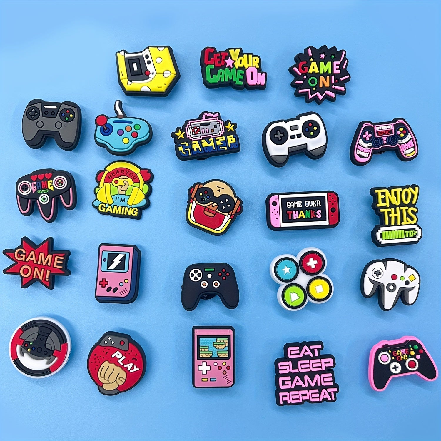 Kattalar uchun PVC o'yin stikerlar to'plami, noutbuklar, skeytbordlar, bagajlar uchun