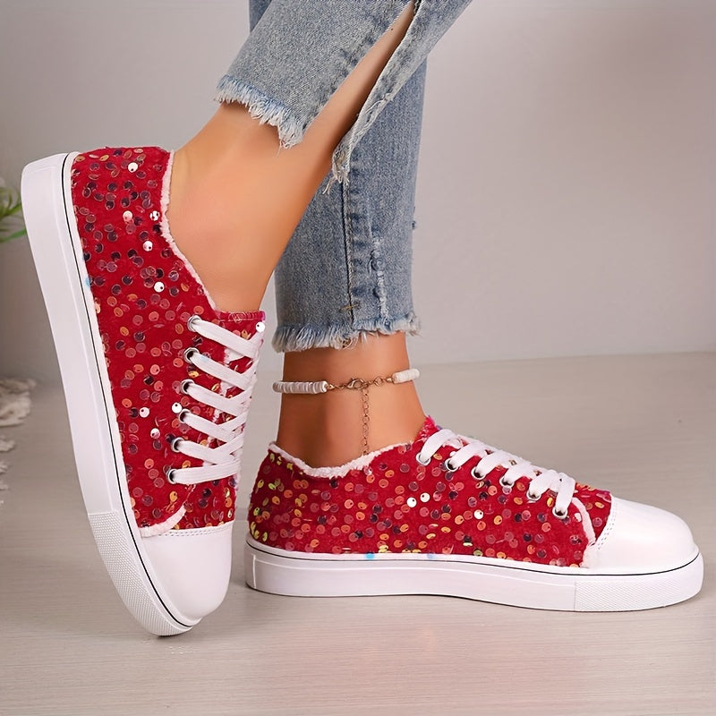 Women's Casual Outdoor Shoes Fabric Low-Top Sports Sneakers