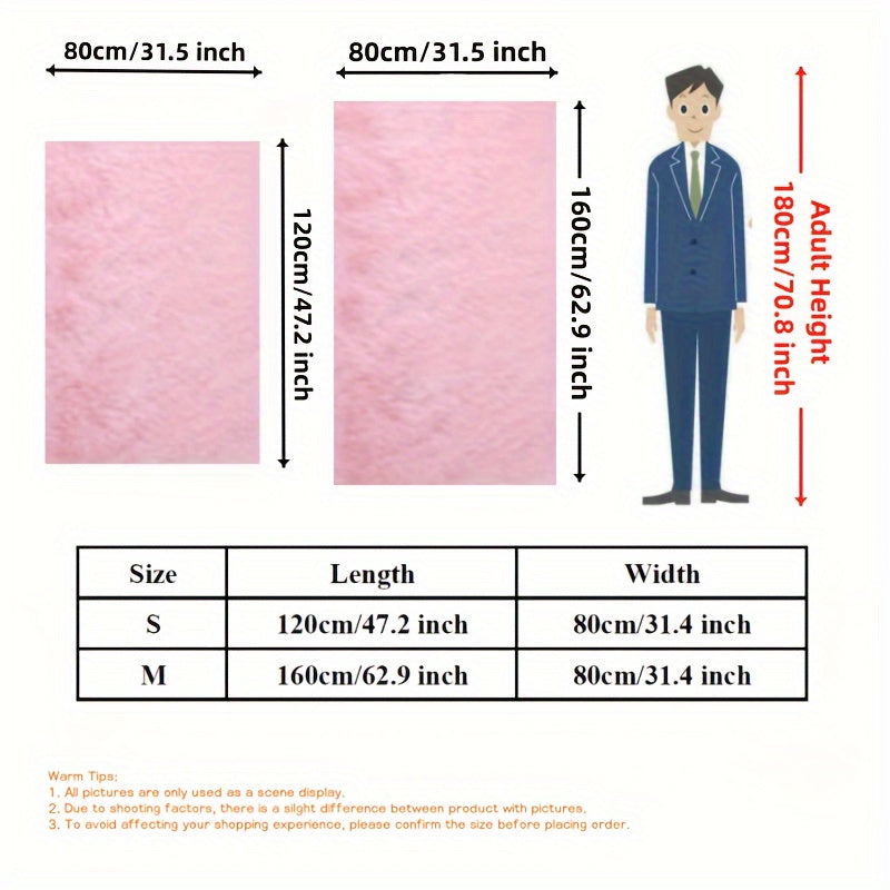 Yumshoq va pufakli pushti maydon gilami, mashinada yuvish mumkin, shaggy dizayni bilan. Har qanday yashash xonasi, bolalar xonasi yoki talabalar xonasi uchun qulay muhit qo'shish uchun mukammal. Sirpanmaydigan va estetik jihatdan yoqimli.