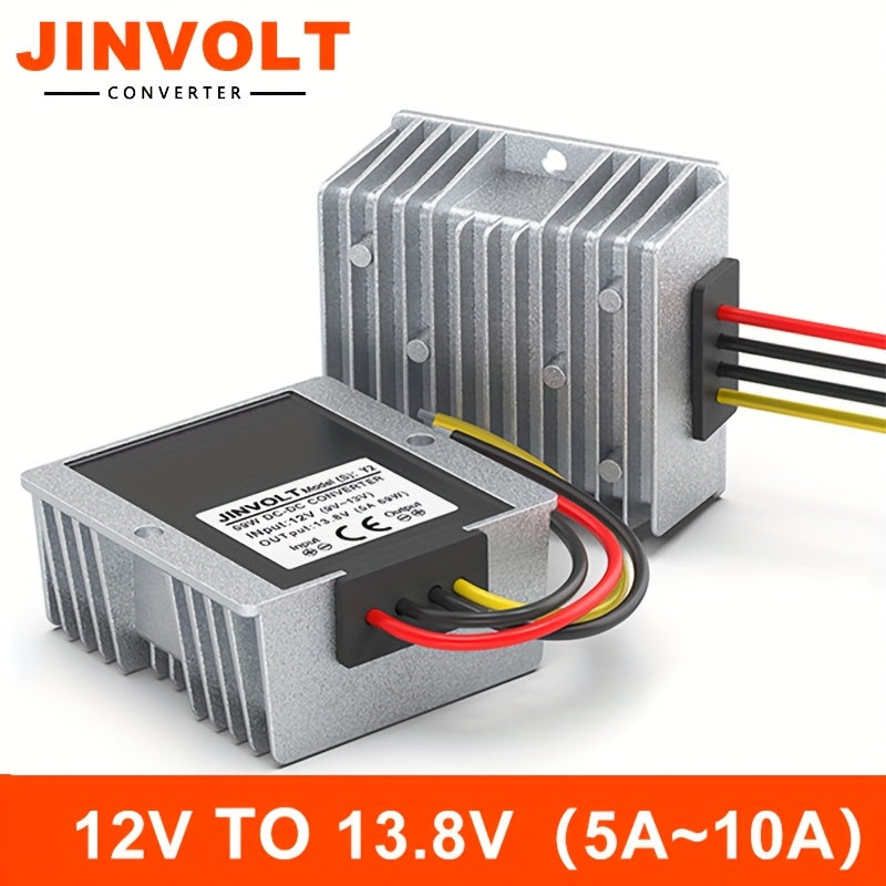 12V dan 13.8V gacha DC-DC konvertori 5A 10A suv o'tkazmaydigan quvvat manbai uchun sanoat tashqi muhit