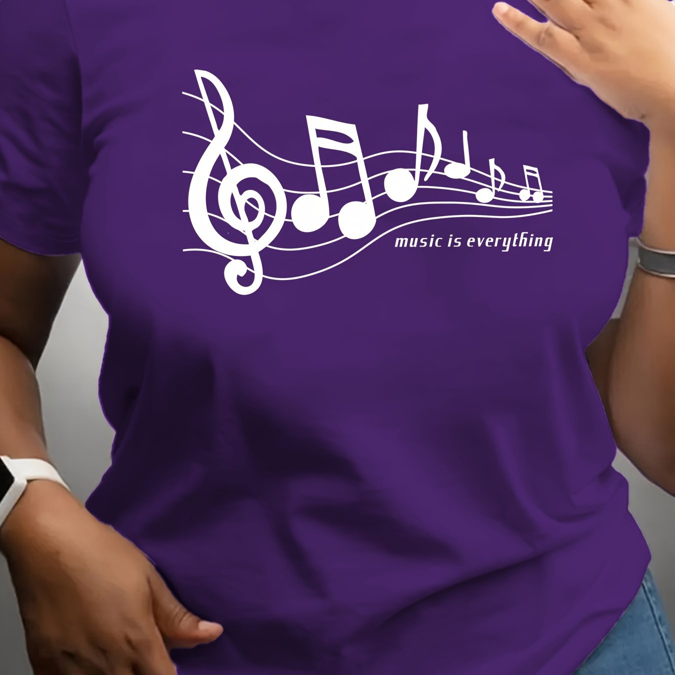 Women's Loose-Fit Casual T-Shirt Breathable Fabric Plus Size